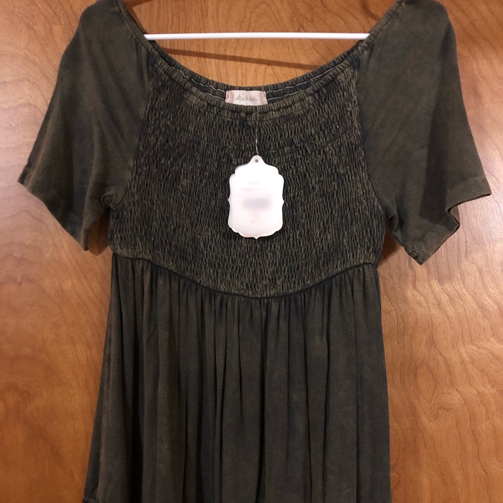 Altar’d State Off Shoulder Green Top NWT